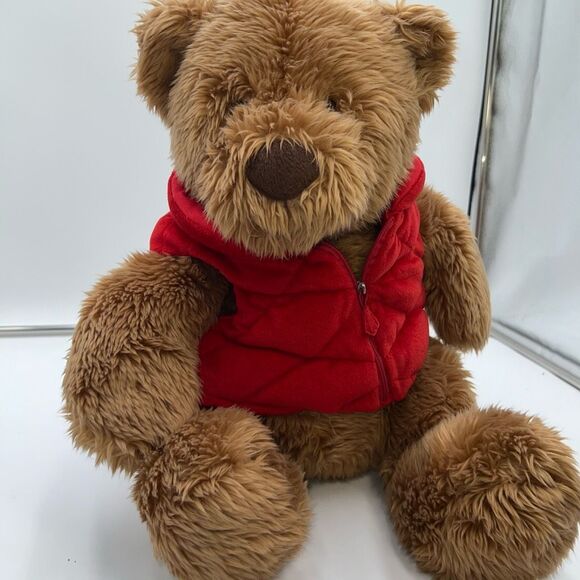 Gund for Lord & Taylor Vintage Iconic‎ Red Vest Teddy Bear - Picture 2 of 8